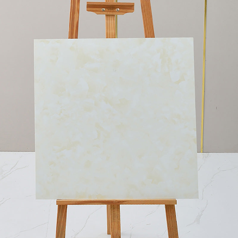 Rynx | Indoor Vinyl Floor Peel and Stick Square PVC Stain Resistant Vinyl Floor White