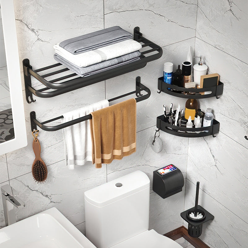 Rynx | Modern Bathroom Hardware Set Matte Black Metal Bathroom Accessories Kit