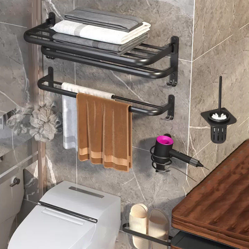 Rynx | Modern Bathroom Hardware Set Matte Black Metal Bathroom Accessories Kit