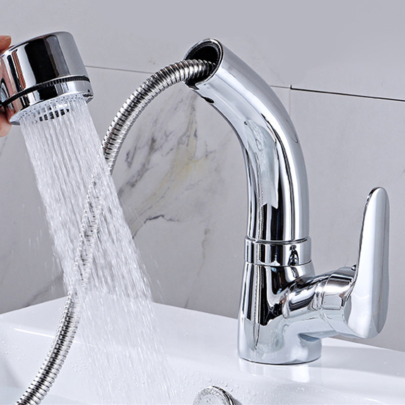 Rynx | Modern Simple Vessel Sink Faucet High Arc Bathroom Sink Faucet