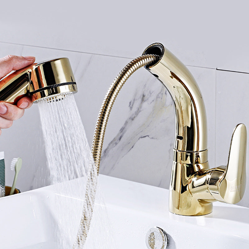 Rynx | Modern Simple Vessel Sink Faucet High Arc Bathroom Sink Faucet
