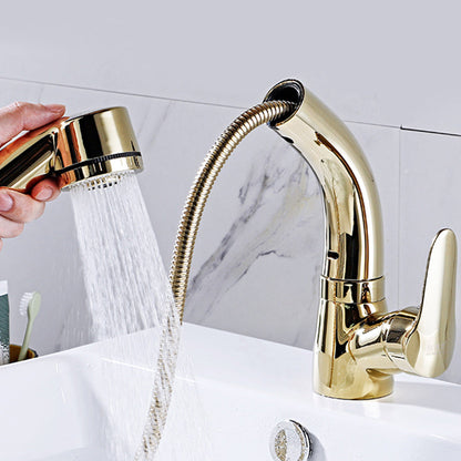 Rynx | Modern Simple Vessel Sink Faucet High Arc Bathroom Sink Faucet