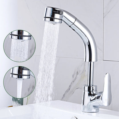 Rynx | Modern Simple Vessel Sink Faucet High Arc Bathroom Sink Faucet