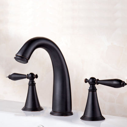 Rynx | Traditional Roman Bathtub Faucet Set Copper Fixed Deck Mount with Handles