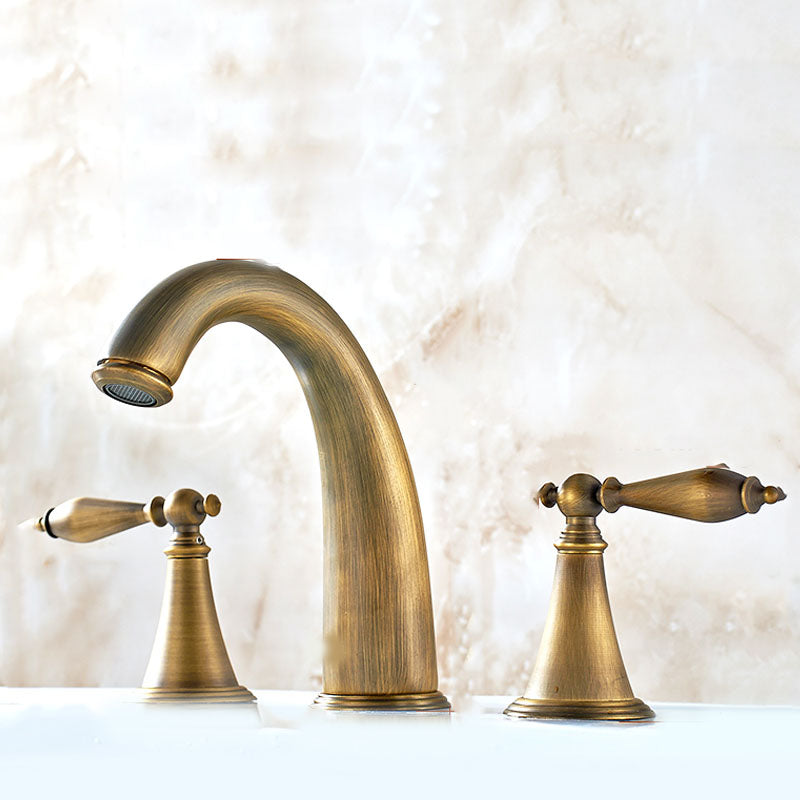 Rynx | Traditional Roman Bathtub Faucet Set Copper Fixed Deck Mount with Handles