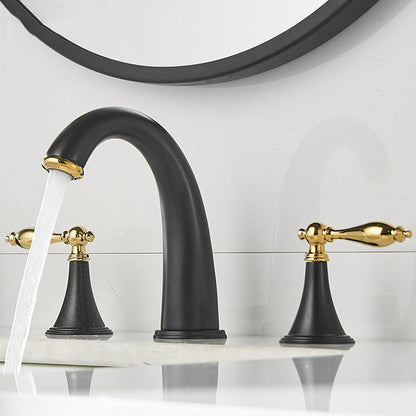 Rynx | Traditional Roman Bathtub Faucet Set Copper Fixed Deck Mount with Handles