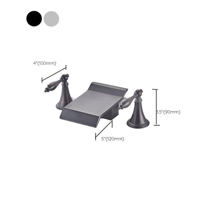 Rynx | Traditional Roman Bathtub Faucet Set Copper Fixed Deck Mount with Handles