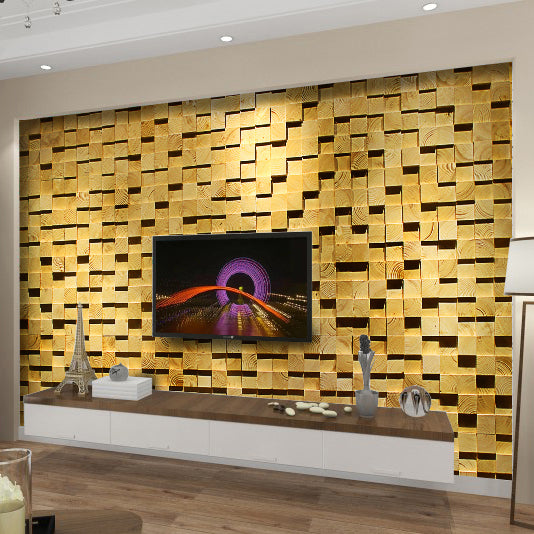 Rynx | Wood Mosaic Cladding Shiplap Glue Contemporary Interior Wall Cladding