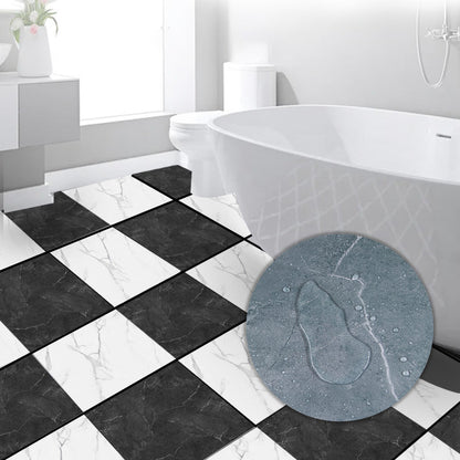 Rynx | Modern PVC Peel and Stick Tile Floor Marble Look Mold Resistant Vinyl Tiles