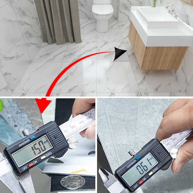 Rynx | Modern PVC Peel and Stick Tile Floor Marble Look Mold Resistant Vinyl Tiles