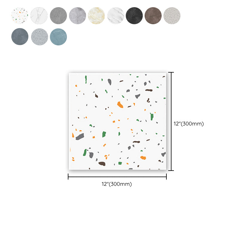 Rynx | Modern PVC Peel and Stick Tile Floor Marble Look Mold Resistant Vinyl Tiles