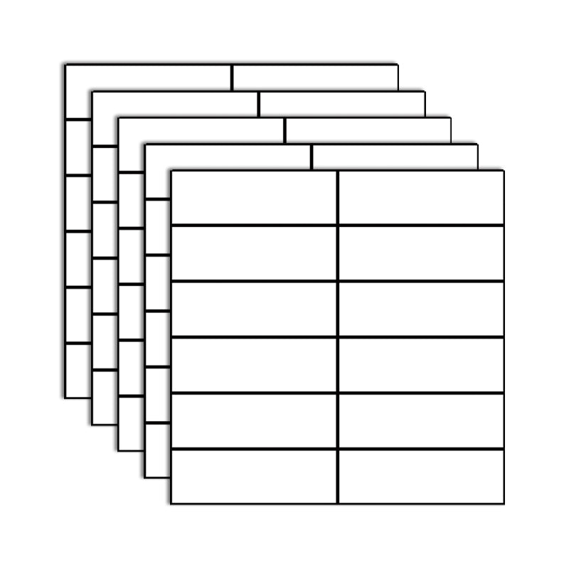 Rynx | Tile Stripping & Sticking Rectangle White Plastic Waterproof Tile Stripping & Sticking for Shower 10-Pack