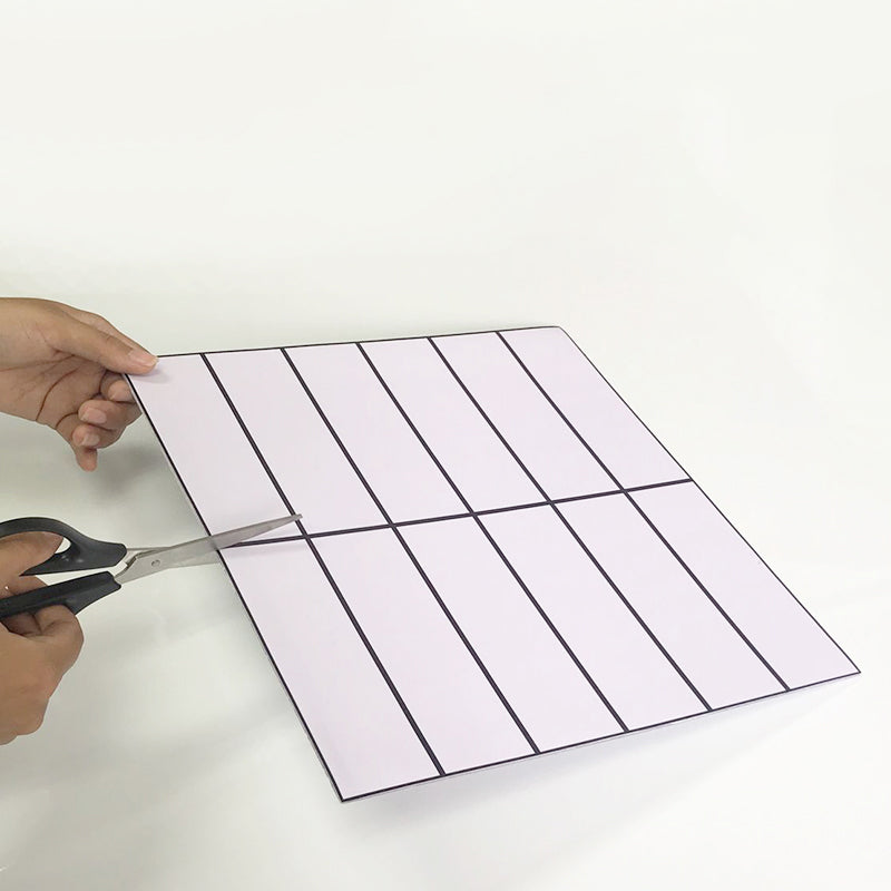 Rynx | Tile Stripping & Sticking Rectangle White Plastic Waterproof Tile Stripping & Sticking for Shower 10-Pack
