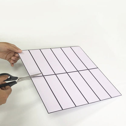 Rynx | Tile Stripping & Sticking Rectangle White Plastic Waterproof Tile Stripping & Sticking for Shower 10-Pack
