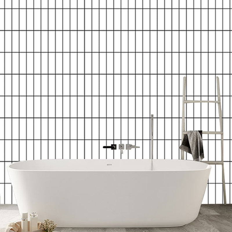 Rynx | Tile Stripping & Sticking Rectangle White Plastic Waterproof Tile Stripping & Sticking for Shower 10-Pack