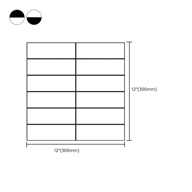 Rynx | Tile Stripping & Sticking Rectangle White Plastic Waterproof Tile Stripping & Sticking for Shower 10-Pack
