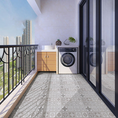 Rynx | Modern Vinyl Plank Flooring Porcelain Tile Look Self-adhesive PVC Flooring