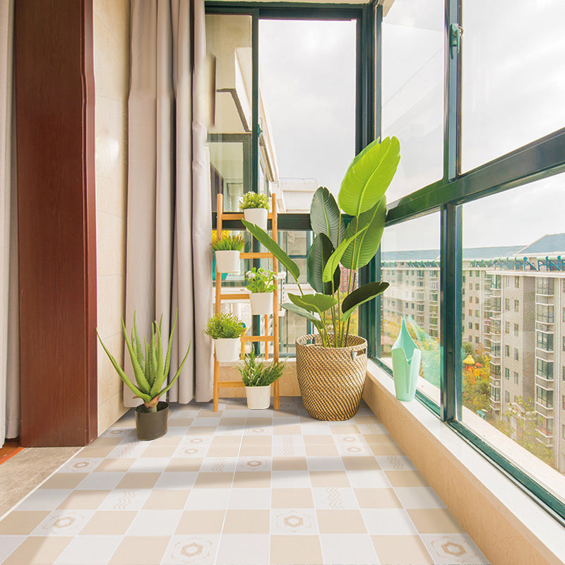 Rynx | Modern Vinyl Plank Flooring Porcelain Tile Look Self-adhesive PVC Flooring