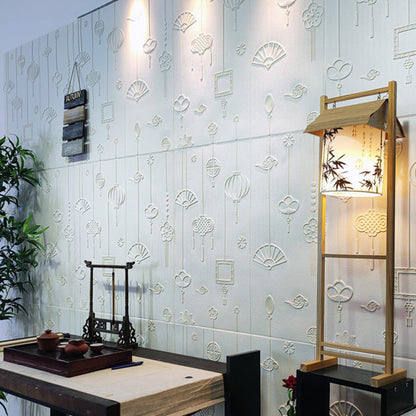 Rynx | Contemporary Wall Panels Self-Adhesive Waterproof Cartoon 3D Print Wall Covering
