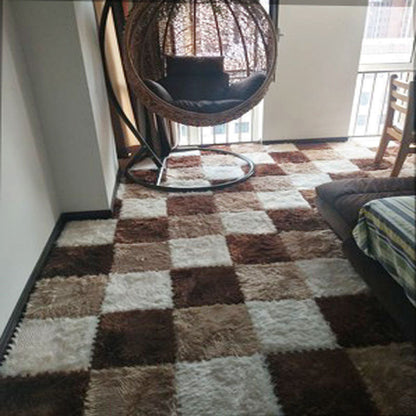 Rynx | Modern Carpet Tiles Interlocking Color Block Shag Carpet Tiles