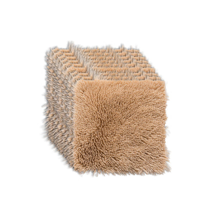 Rynx | Modern Carpet Tiles Interlocking Color Block Shag Carpet Tiles