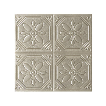 Rynx | Modern Wall Panel Floral 3D Print Peel and Stick Waterproof Wall Panels