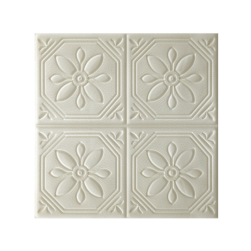 Rynx | Modern Wall Panel Floral 3D Print Peel and Stick Waterproof Wall Panels