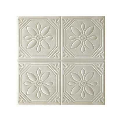 Rynx | Modern Wall Panel Floral 3D Print Peel and Stick Waterproof Wall Panels