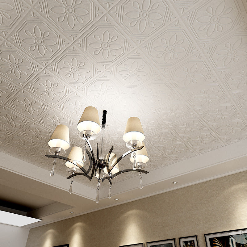 Rynx | Modern Wall Panel Floral 3D Print Peel and Stick Waterproof Wall Panels
