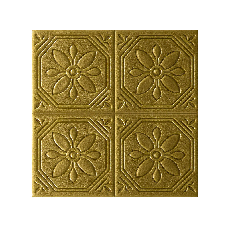 Rynx | Modern Wall Panel Floral 3D Print Peel and Stick Waterproof Wall Panels