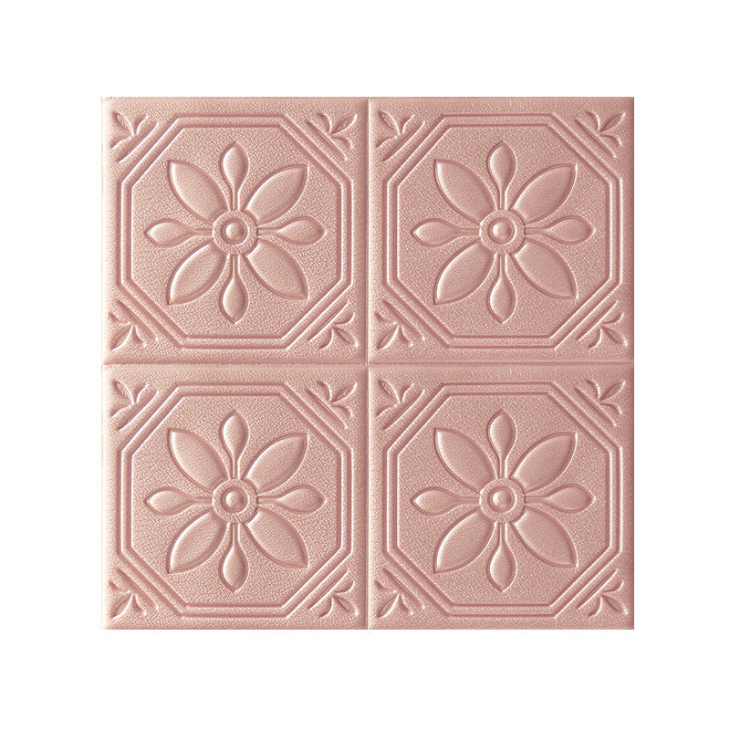 Rynx | Modern Wall Panel Floral 3D Print Peel and Stick Waterproof Wall Panels