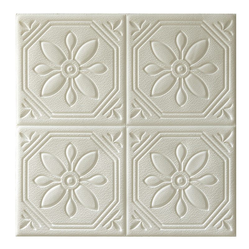 Rynx | Modern Wall Panel Floral 3D Print Peel and Stick Waterproof Wall Panels