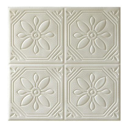 Rynx | Modern Wall Panel Floral 3D Print Peel and Stick Waterproof Wall Panels