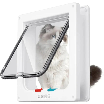 Rynx | Cat Door Indoor/Outdoor Locking White