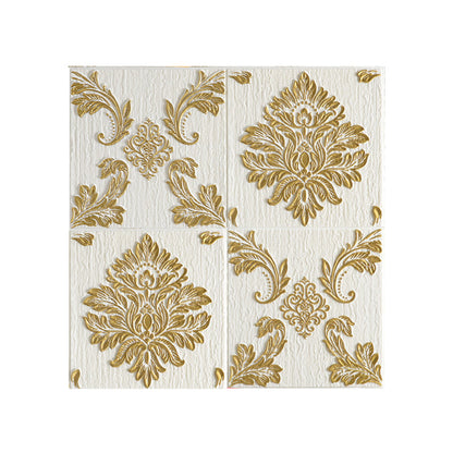 Rynx | Modern Wall Panel 3D Floral Print Peel and Stick Waterproof Wall Covering