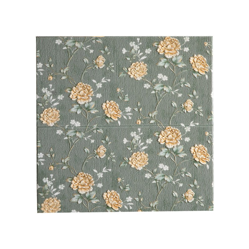 Rynx | Modern Wall Panel 3D Floral Print Peel and Stick Waterproof Wall Covering
