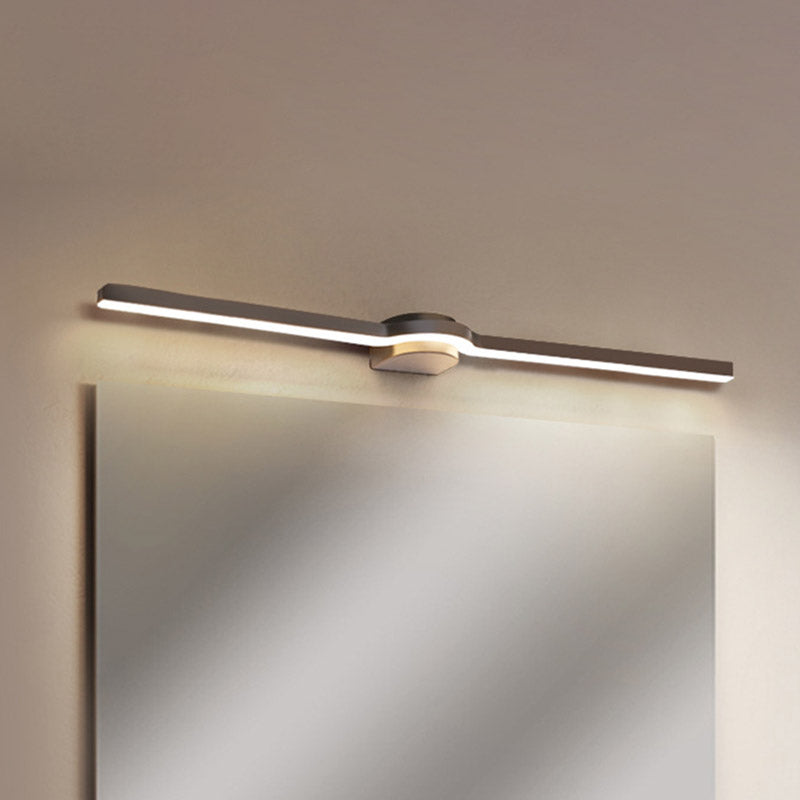 Rynx | 16"/23.5" L Acrylic Slim Line Wall Lamp Modern LED Wall Lamp Sconces in Black, White/Warm Light