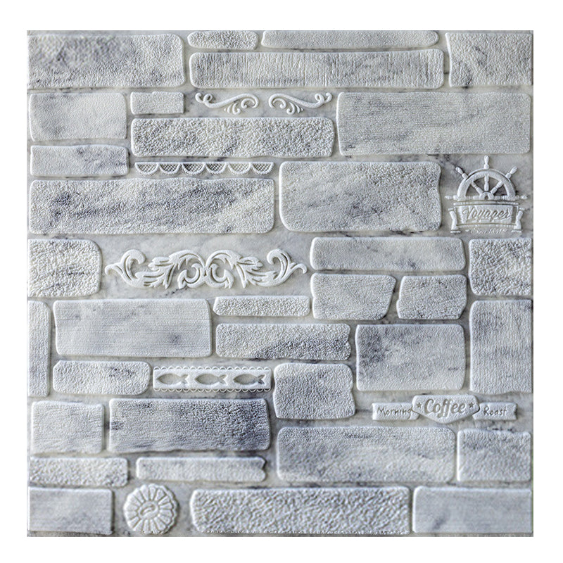 Rynx | Modern Wall Covering Peel and Stick Brick 3D Print Waterproof Wall Panel