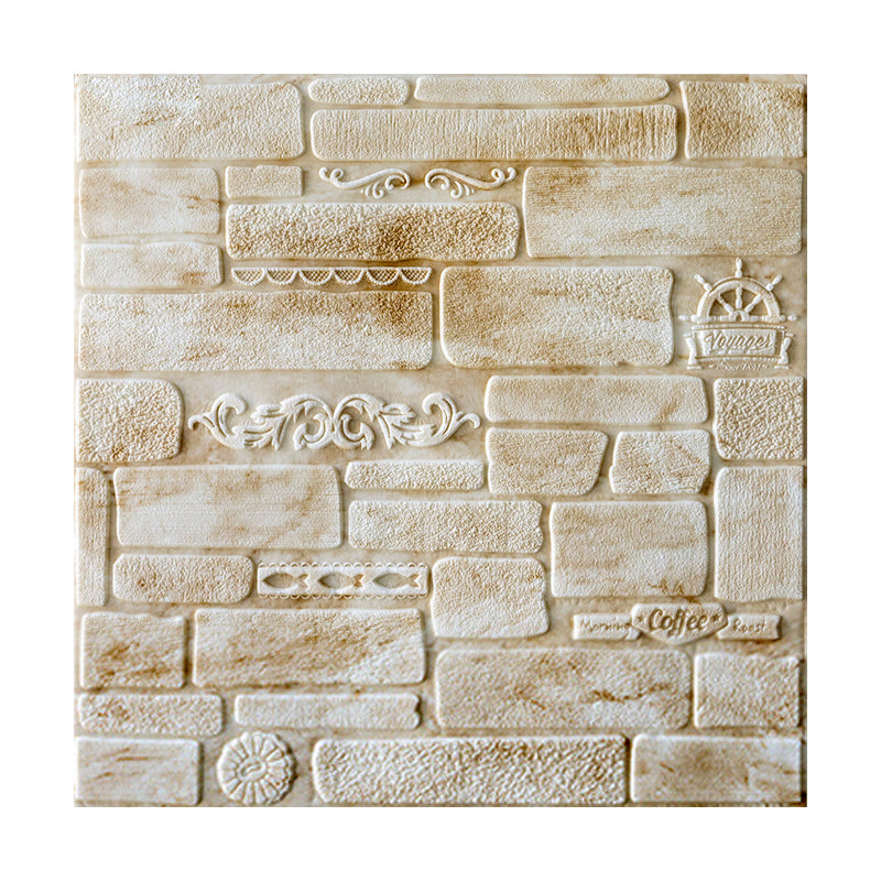 Rynx | Modern Wall Covering Peel and Stick Brick 3D Print Waterproof Wall Panel