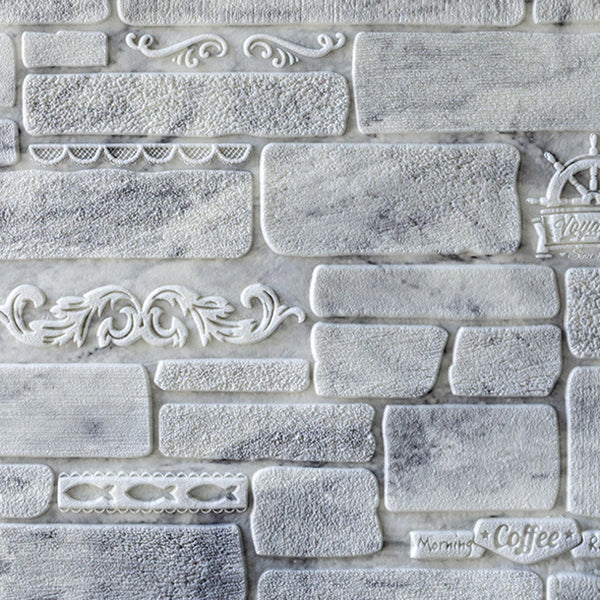 Rynx | Modern Wall Covering Peel and Stick Brick 3D Print Waterproof Wall Panel