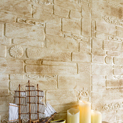 Rynx | Modern Wall Covering Peel and Stick Brick 3D Print Waterproof Wall Panel