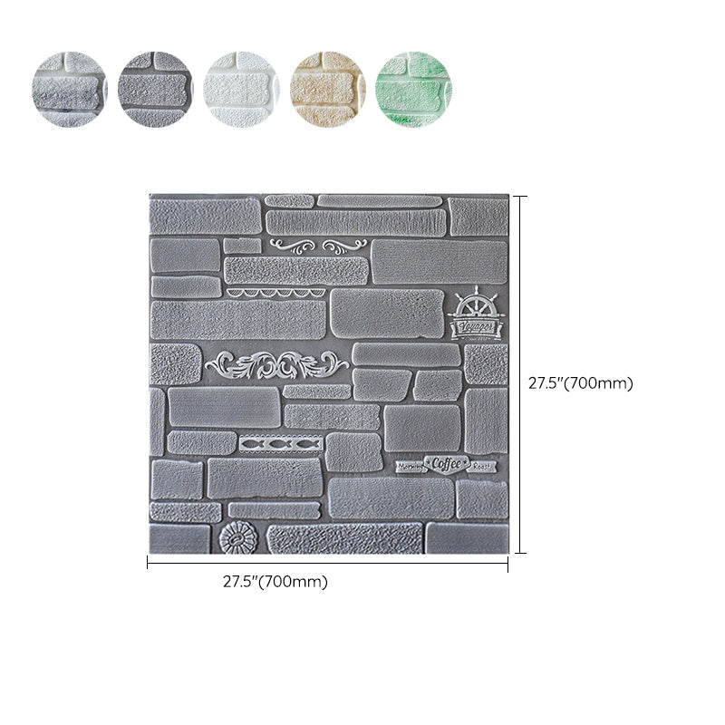 Rynx | Modern Wall Covering Peel and Stick Brick 3D Print Waterproof Wall Panel