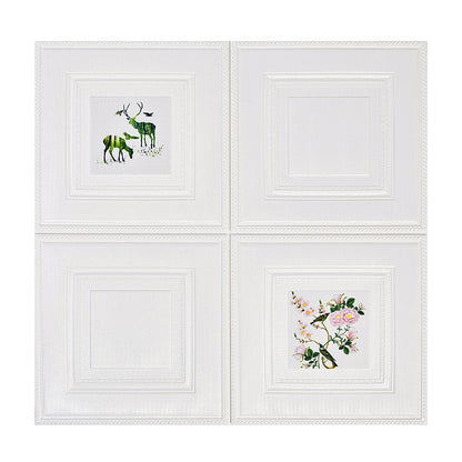 Rynx | Modern Wall Panel Cartoon Print Peel and Stick Waterproof Wall Panel