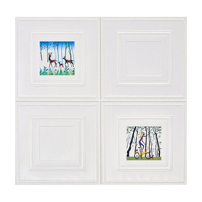 Rynx | Modern Wall Panel Cartoon Print Peel and Stick Waterproof Wall Panel