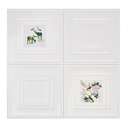 Rynx | Modern Wall Panel Cartoon Print Peel and Stick Waterproof Wall Panel
