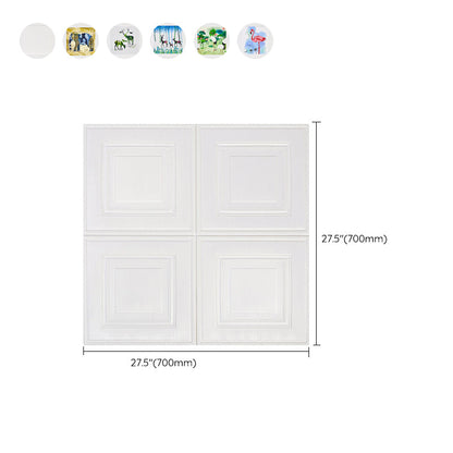 Rynx | Modern Wall Panel Cartoon Print Peel and Stick Waterproof Wall Panel