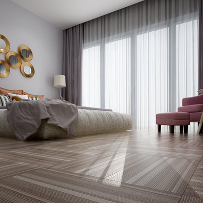 Rynx | Peel and Stick PVC Flooring Low Gloss Fabric Look Vinyl Flooring
