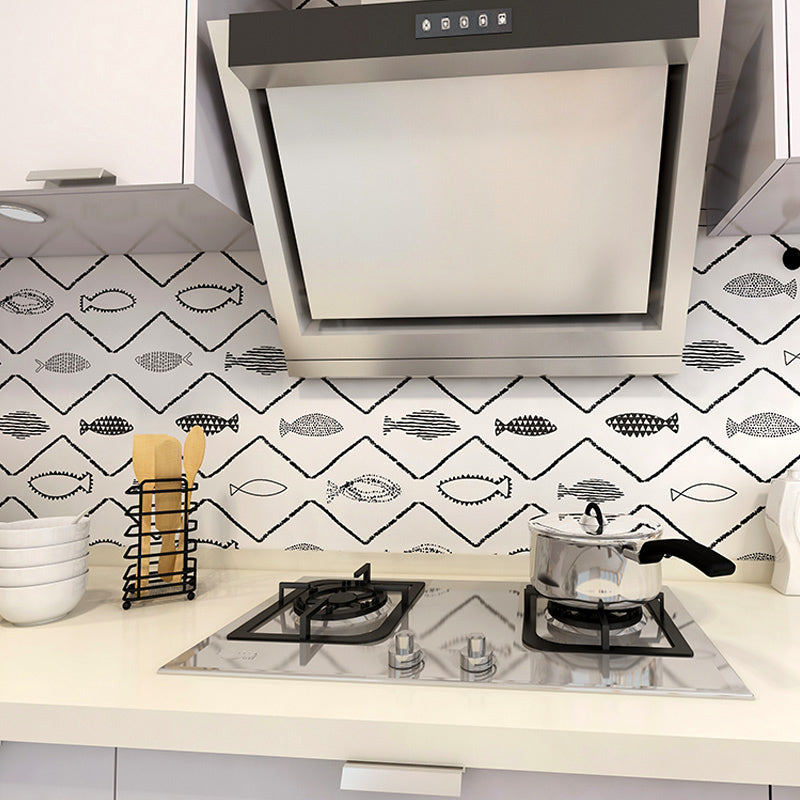 Rynx | Waterproof PVC Tile Singular Peel & Stick Tile for Kitchen Splashback Wall