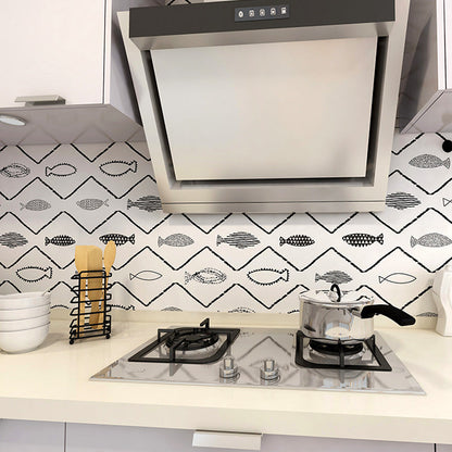 Rynx | Waterproof PVC Tile Singular Peel & Stick Tile for Kitchen Splashback Wall