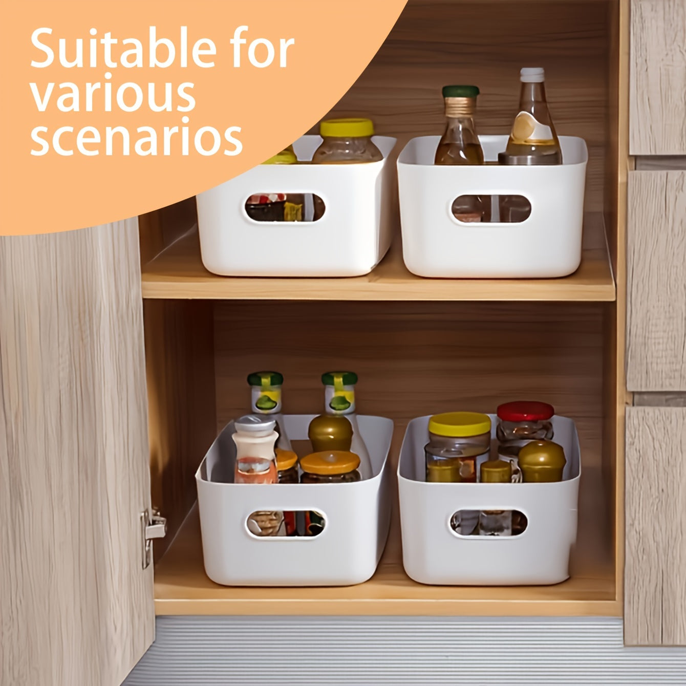 Rynx | Set of 10 Storage Boxes - Lightweight Plastic Organizer